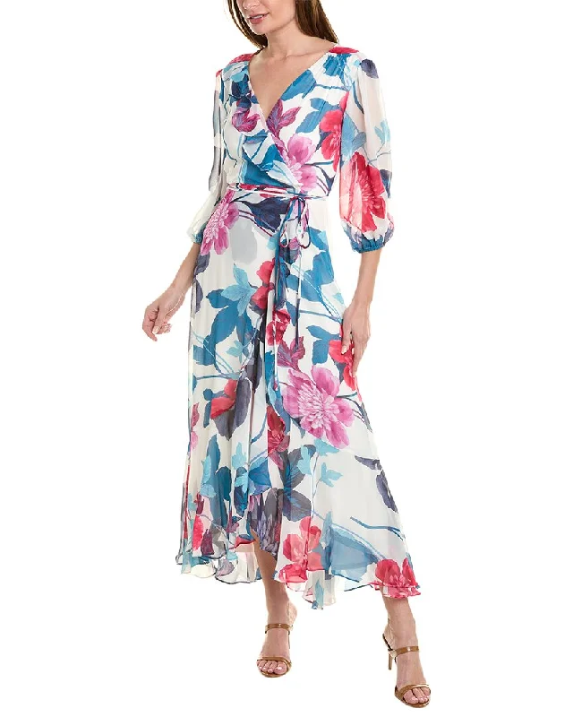 Maison Tara Chiffon Maxi Dress