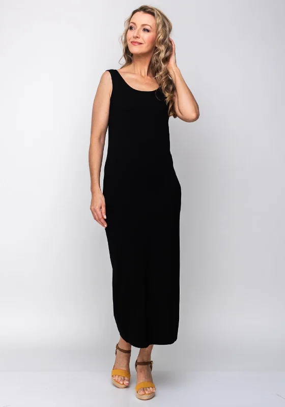 Naya Sleeveless Jersey Maxi Dress, Black