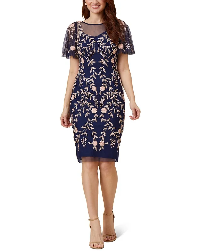 Adrianna Papell Beaded Short Dress