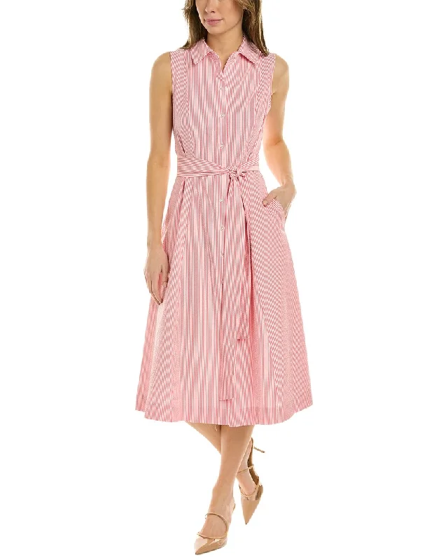 Anne Klein Seersucker Shirtdress