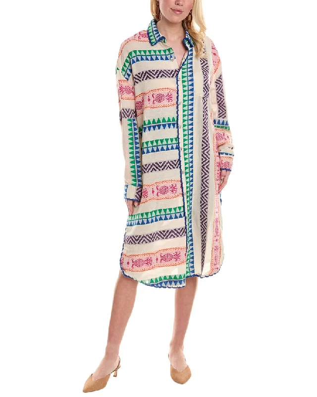 FARM Rio Jacquard Shirtdress