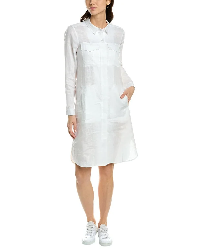 go>silk Linen Shirtdress