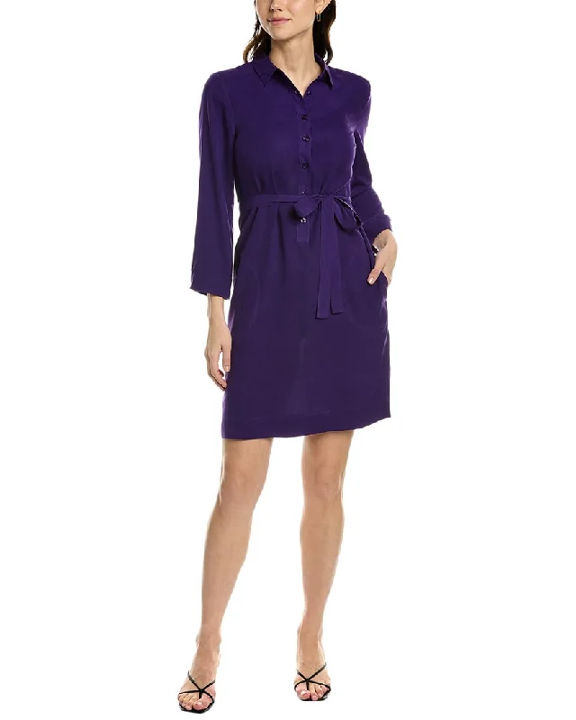 go>silk Silk Shirtdress