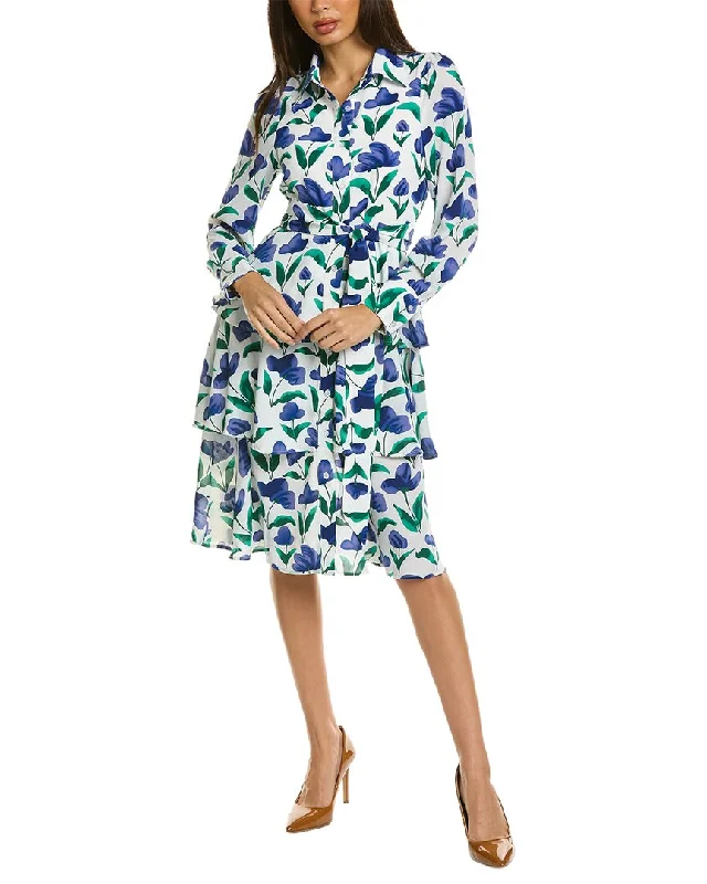 Gracia Tiered Shirtdress