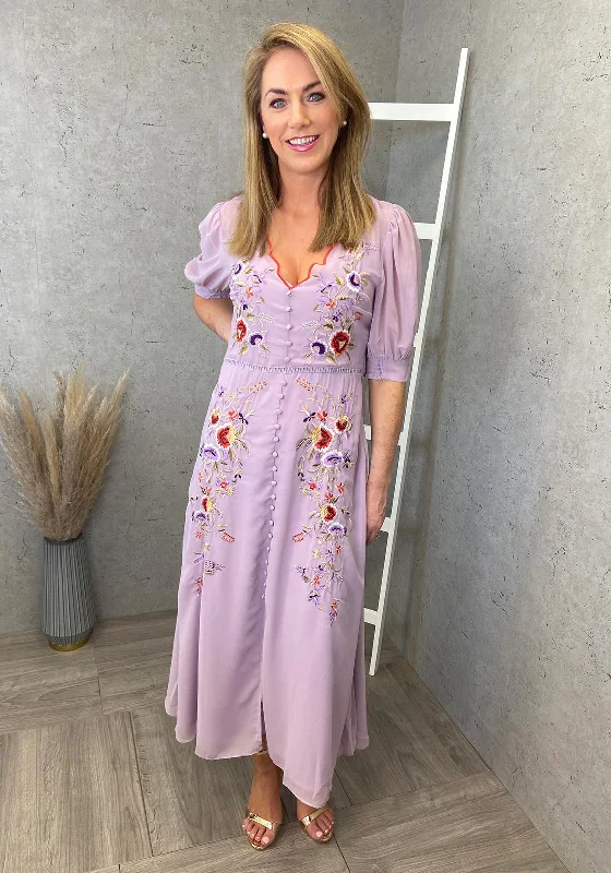 Hope & Ivy Mila Maxi Dress, Lilac