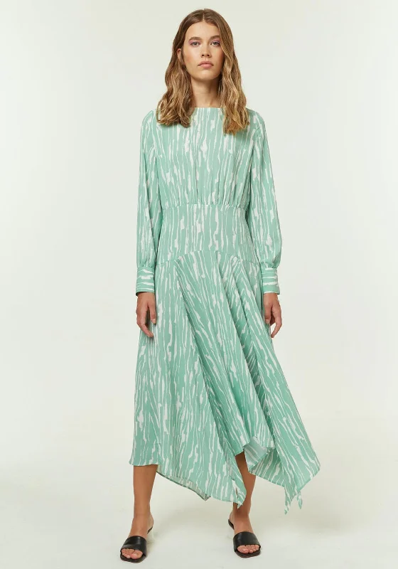 Jovonna Molina Asymmetrical Maxi Dress, Mint Green