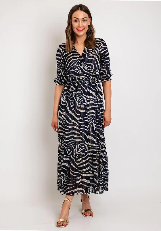 Kate & Pippa Modena Animal Print Maxi Dress, Black