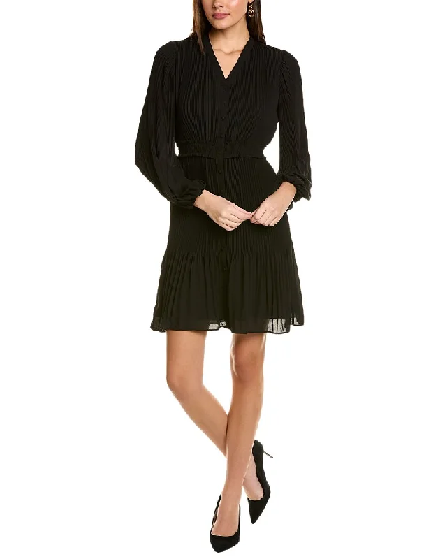 Nanette Nanette Lepore Accordion Pleated Shirtdress