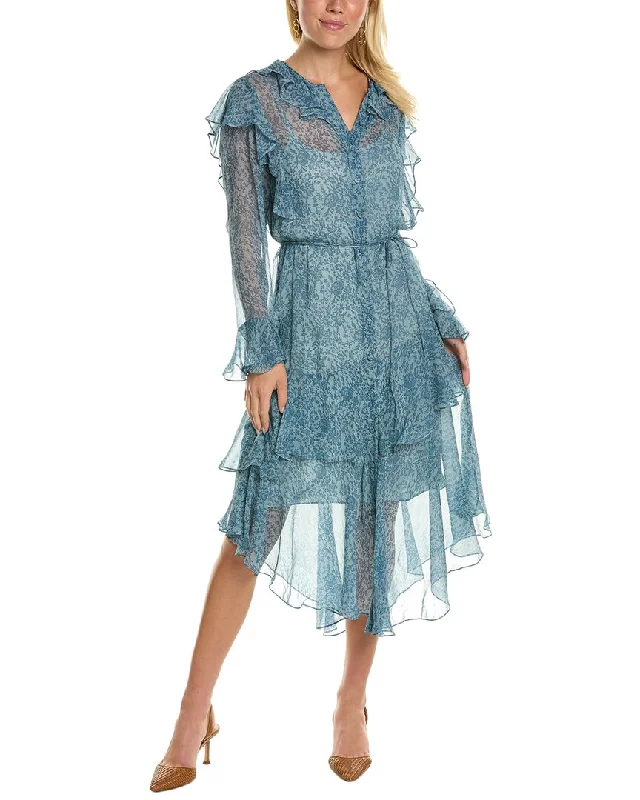 Rebecca Taylor Chiffon Silk Shirtdress