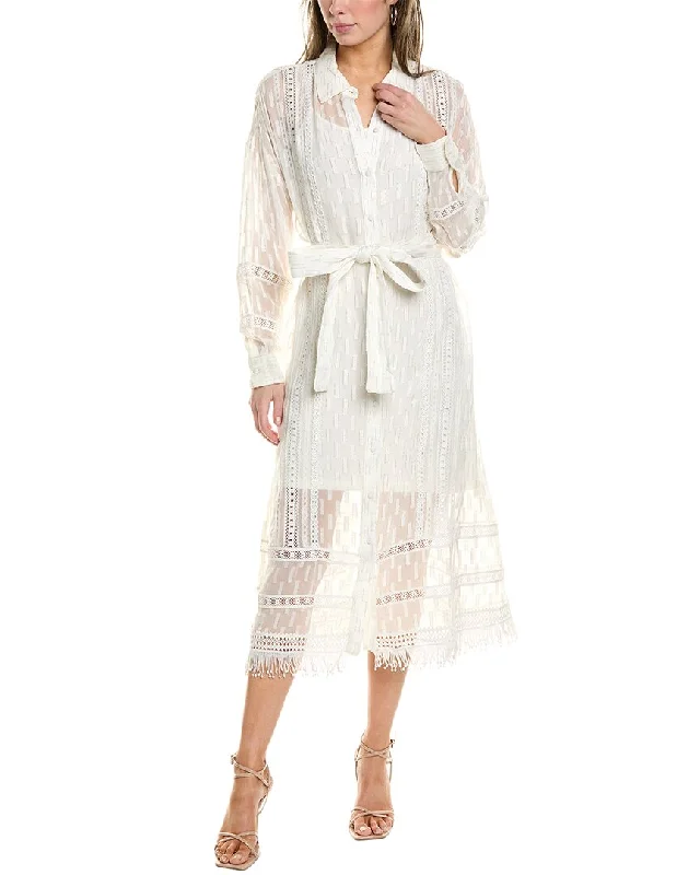 Rococo Sand Lace Insert Shirtdress