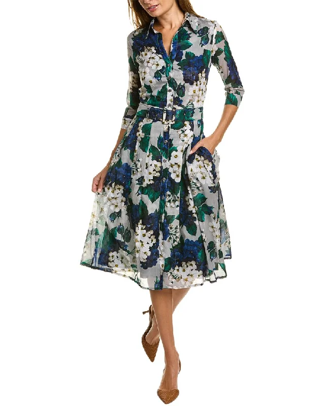 Samantha Sung Audrey 3 Silk Shirtdress