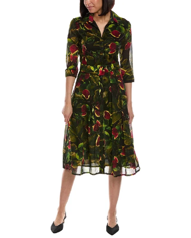 Samantha Sung Audrey 3 Silk Shirtdress