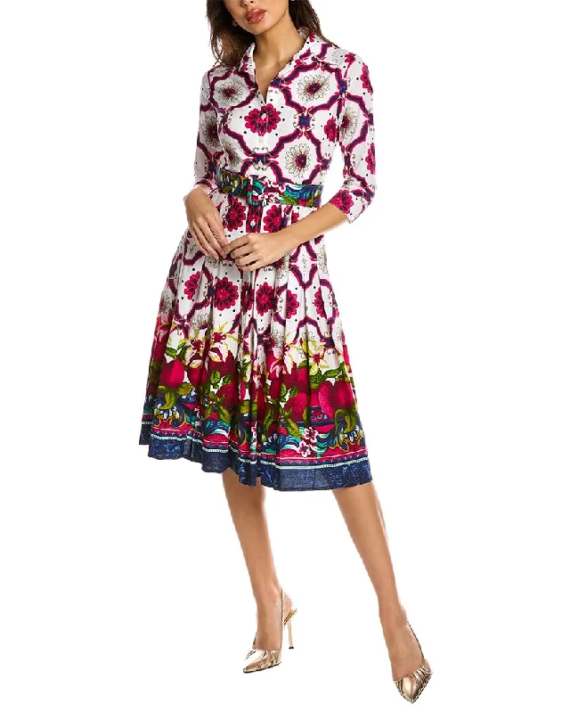 Samantha Sung Patricia Wool & Silk-Blend Shirtdress