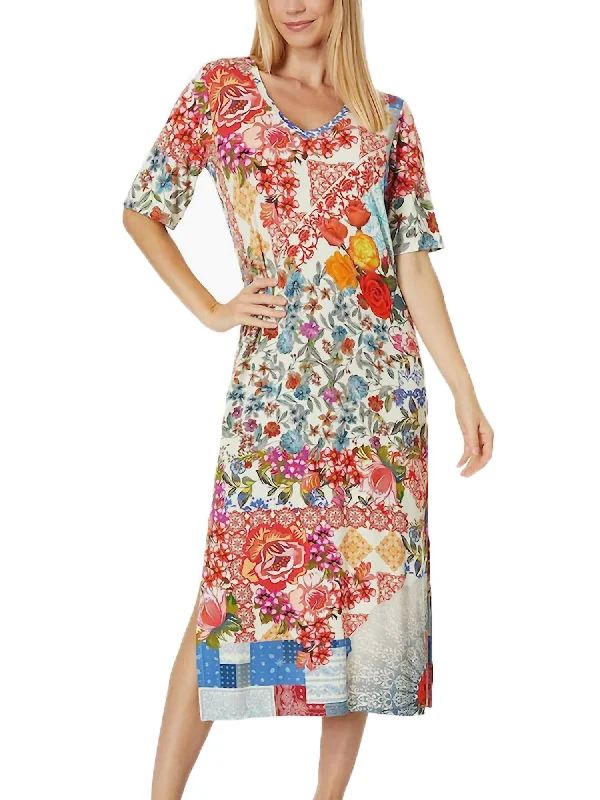 Tango Maxi T Shirt Dress In Multi