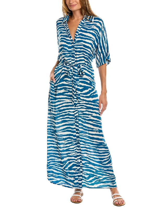 Vince Camuto Belted Maxi Shirtdress
