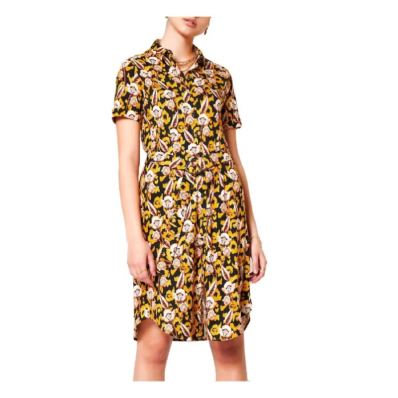 Wildflower Print Kim Shirt Dress In Multi
