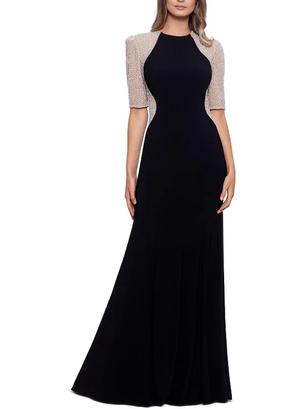 Womens Embellished Evening Dress