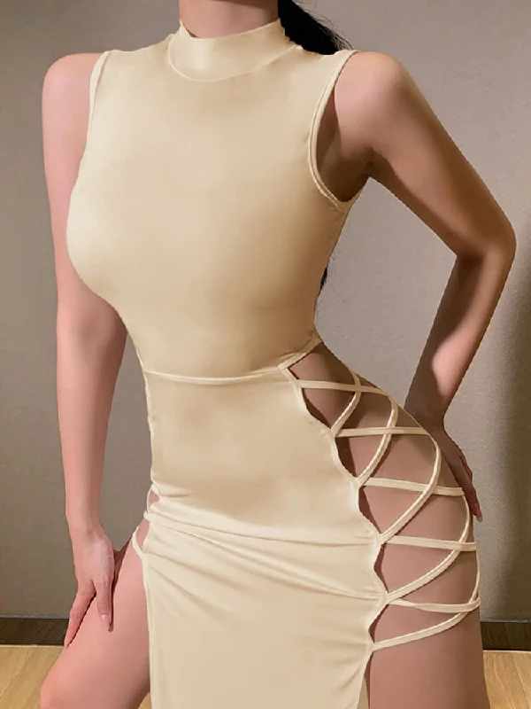 Sleeveless Bandage Dress