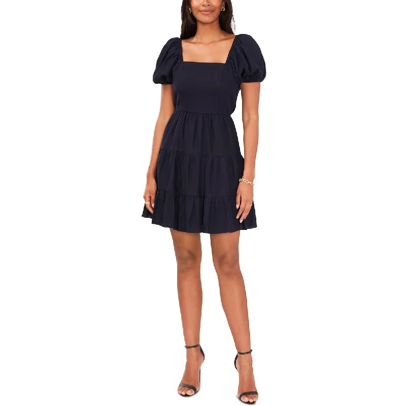 MSK Womens Petites Shift Short Mini Dress