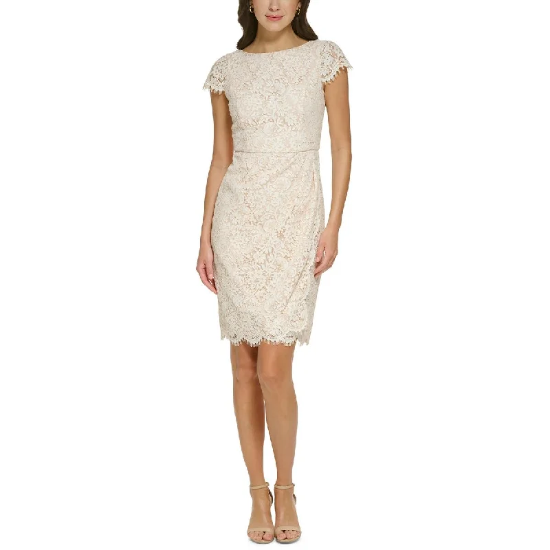 Vince Camuto Womens Petites Party Mini Sheath Dress