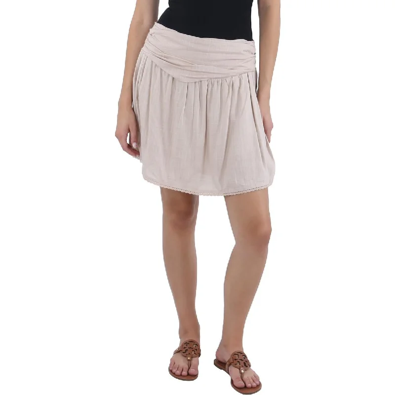 Aqua Womens Mini Pleated Skort