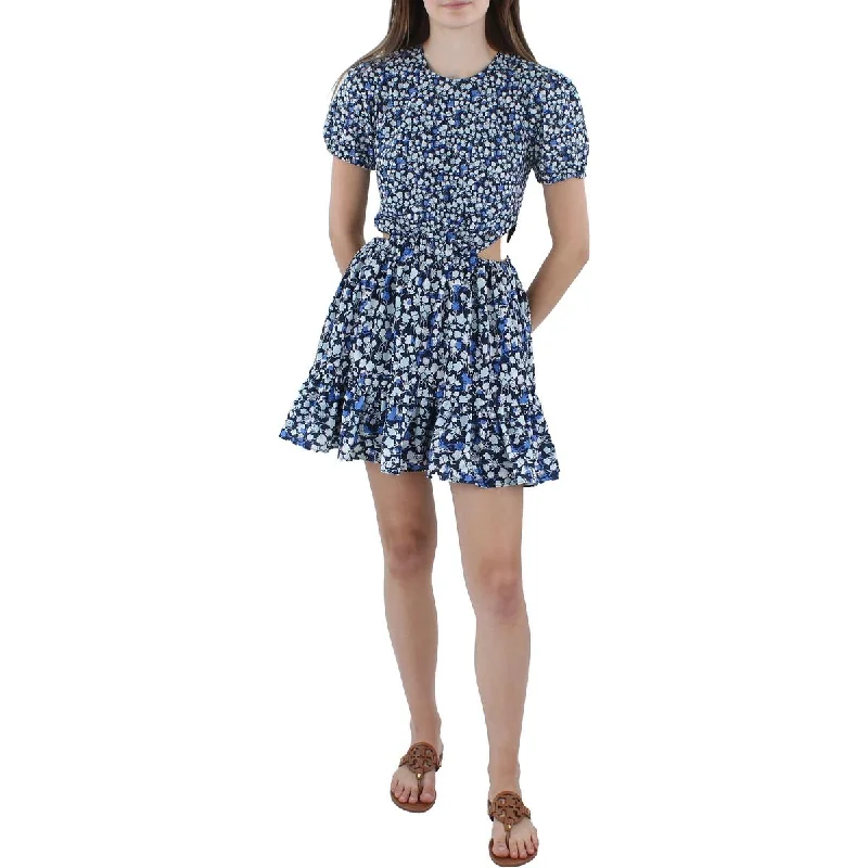 French Connection Womens Bethany  Cutout Short Mini Dress