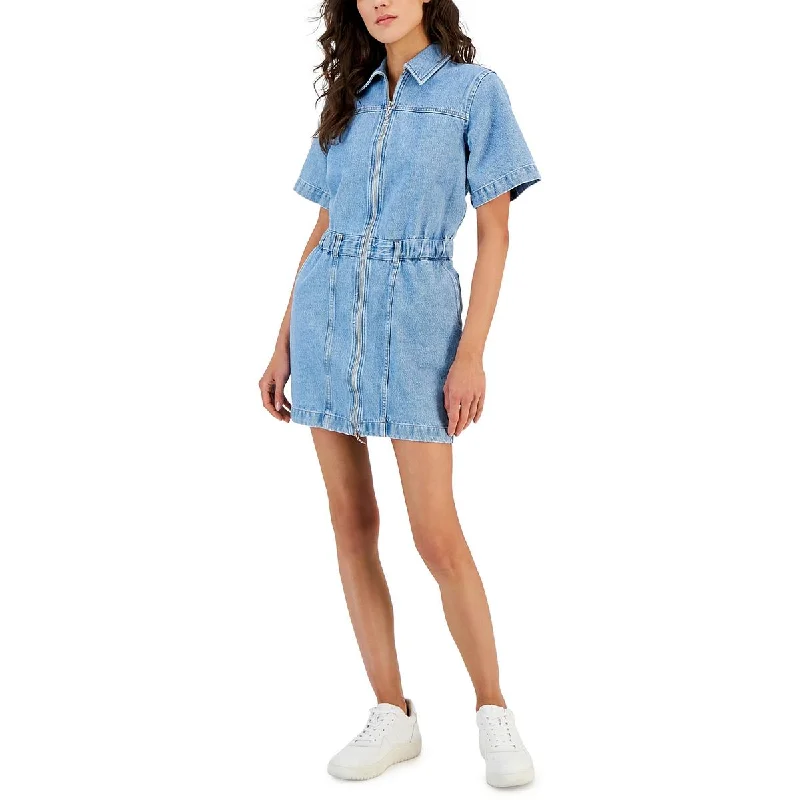 Hugo Womens Denim Mini Dress