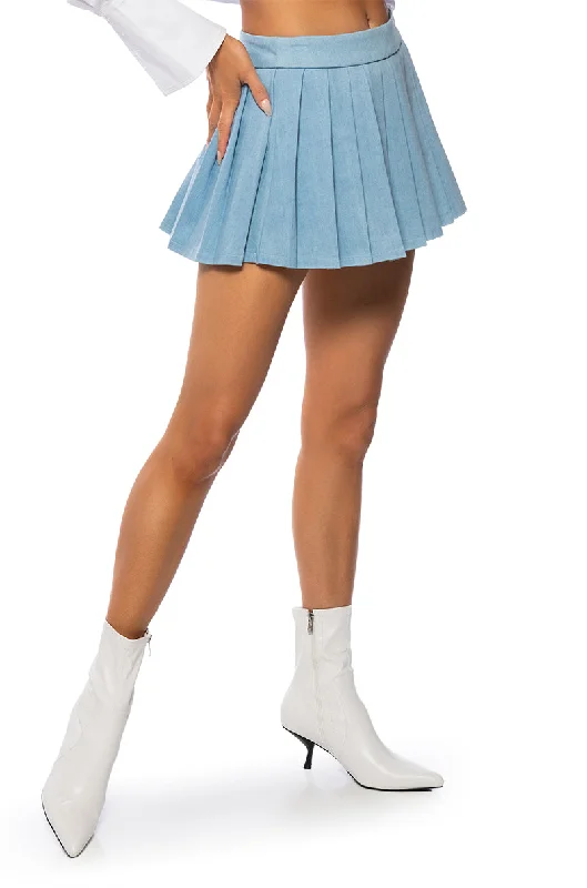 GINA PLEATED MINI SKIRT