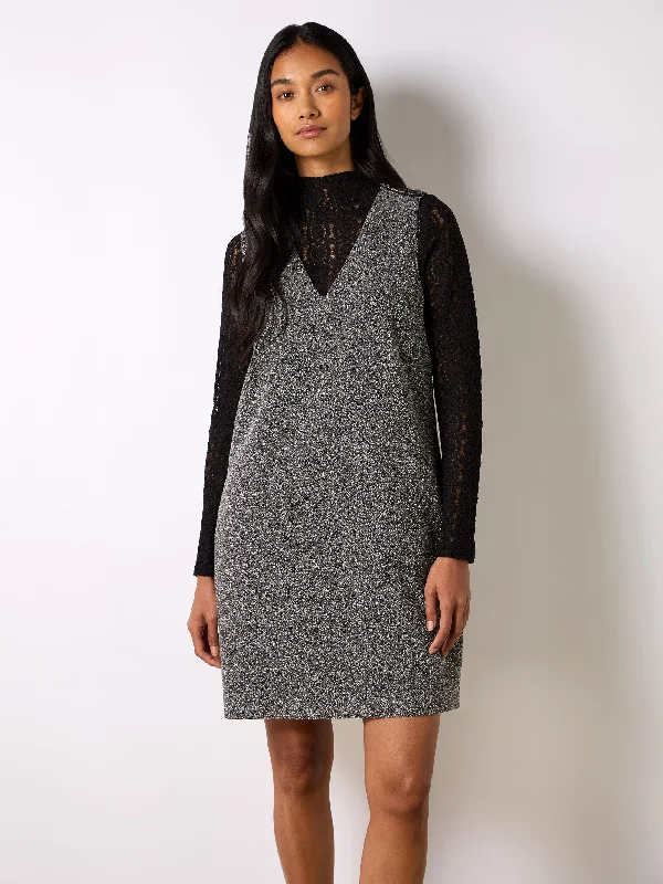 Mono Boucle Mini Dress