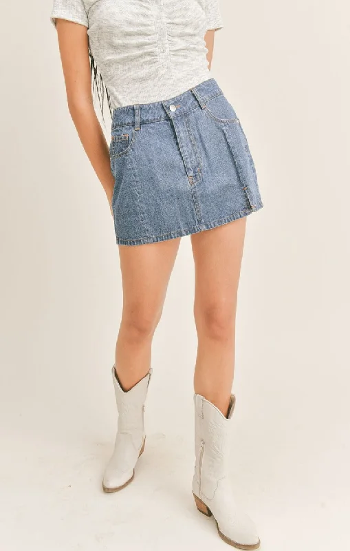Sage The Label Santa Teresa Denim Mini Skirt