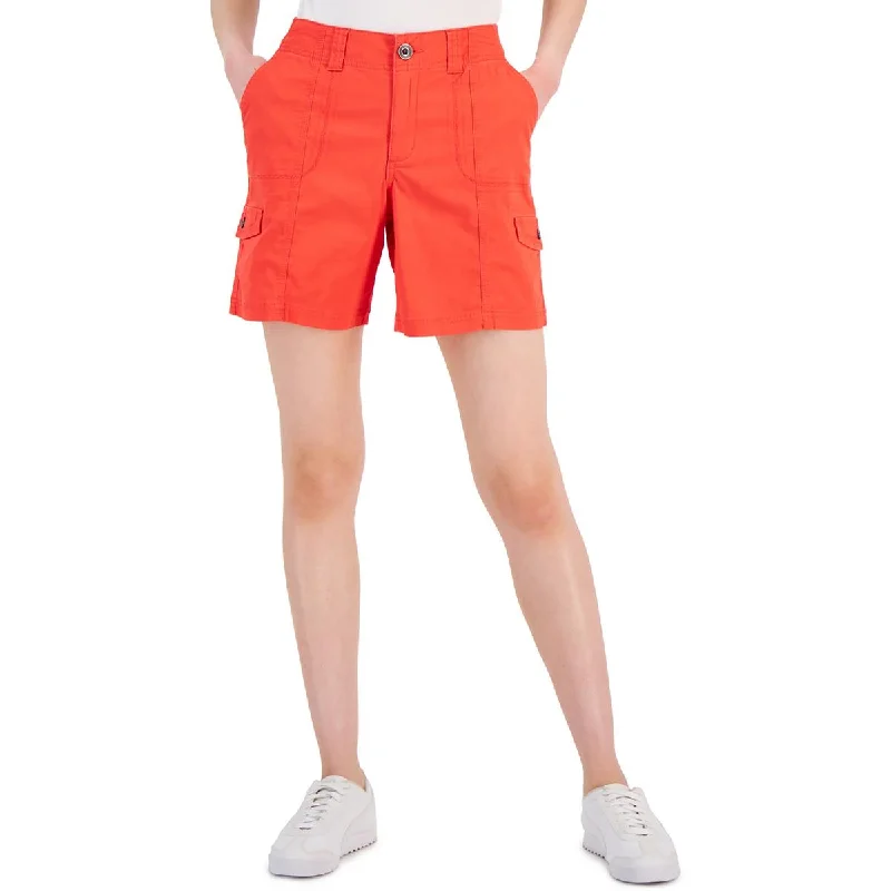 Style & Co. Womens Mini Solid Cargo Shorts