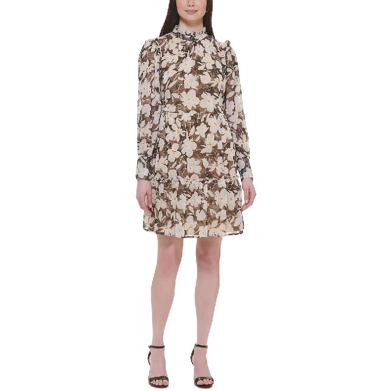 Tommy Hilfiger Womens Casual Floral Shift Dress